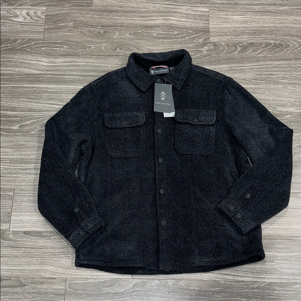 Free Country Men's Charcoal Shirt Jacket
